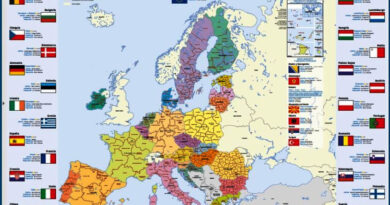 Mapa de la unión Europea