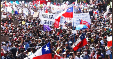 Protestas y terrorismo en Chile