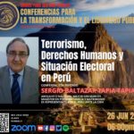 Invitación conferencia análisis electoral en Perú