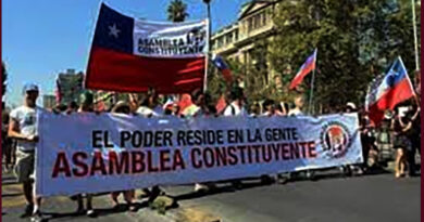 Vandalismo y protesta en Chile