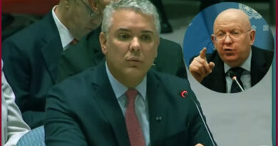 Presidente Duque en Consejo de Seguridad de ala ONU respondiendo a agresiones de delegado de régimen genocida ruso