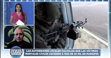Coronel Villamarín en Latina TV analizando agresión rusa contra Ucrania, 71 días despúes de iniciada la invasión