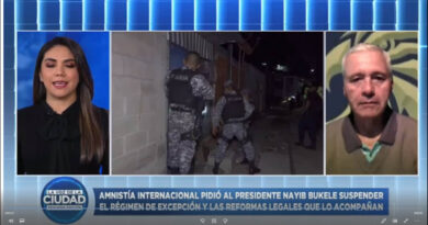 Coronel Villamarín analiza para Visión latinaTV de Los Angeles, estado de excepción en El Salvador