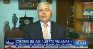 Coronel Luis Villamarín el militar colombiano más consultado en temas de estrategia, geopolítica y defensa nacional