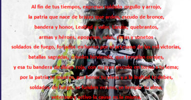 Poema al soldado colombiano