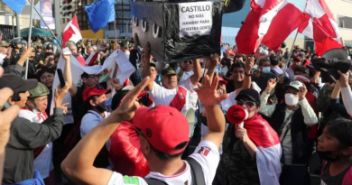Gigantescas protestas en Perú contra corrupto gobierno de Pedro Castillo