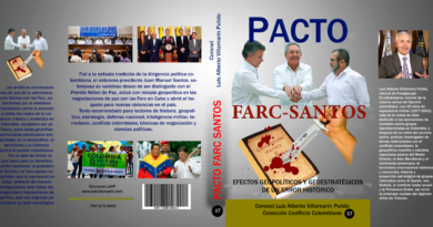 Libro Pacto Farc Santos escrito por el coronel Luis Alberto Villamarín Pulido, la más completa radiografía de la farsa montada en La habana or las farc y el gobierno de Juan Manuel Santos.